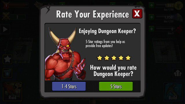 Dungeon Keeper Rating