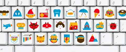 Picture Keyboard Alphabet Sticker Set